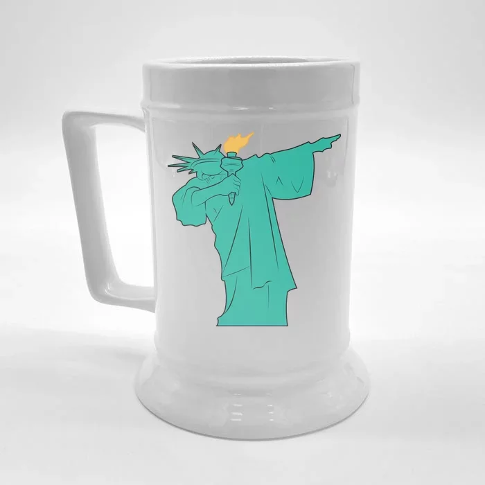 Dabbing Statue Of Liberty Front & Back Beer Stein