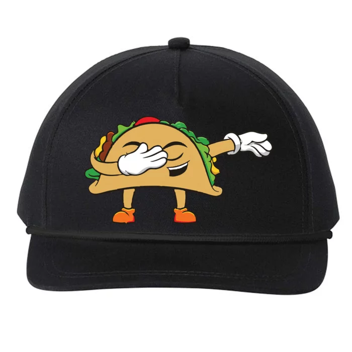 Dabbing Taco Snapback Five-Panel Rope Hat