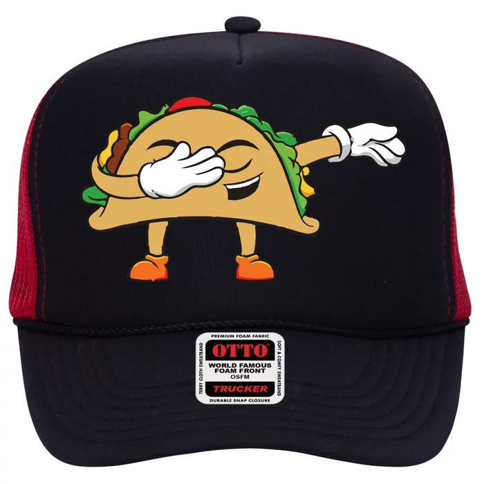 Dabbing Taco High Crown Mesh Trucker Hat