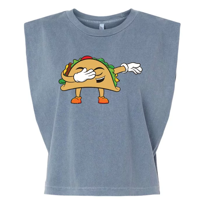 Dabbing Taco Garment-Dyed Women's Muscle Tee