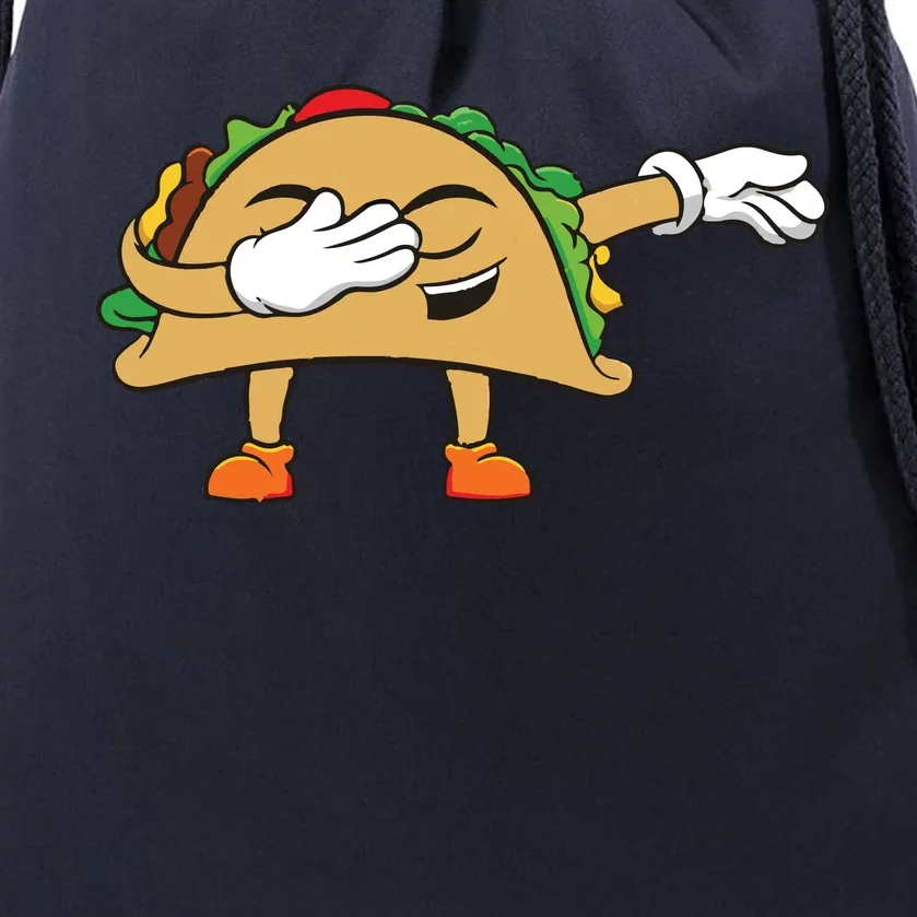 Dabbing Taco Drawstring Bag