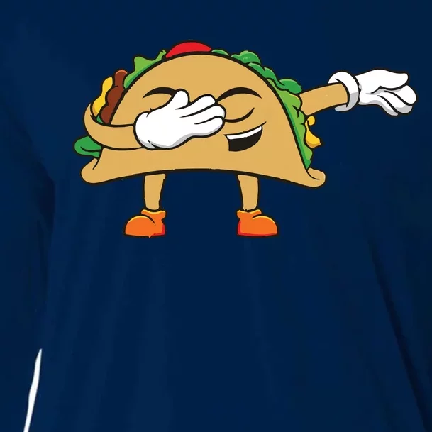 Dabbing Taco Cooling Performance Long Sleeve Crew