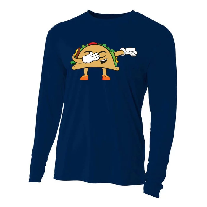 Dabbing Taco Cooling Performance Long Sleeve Crew