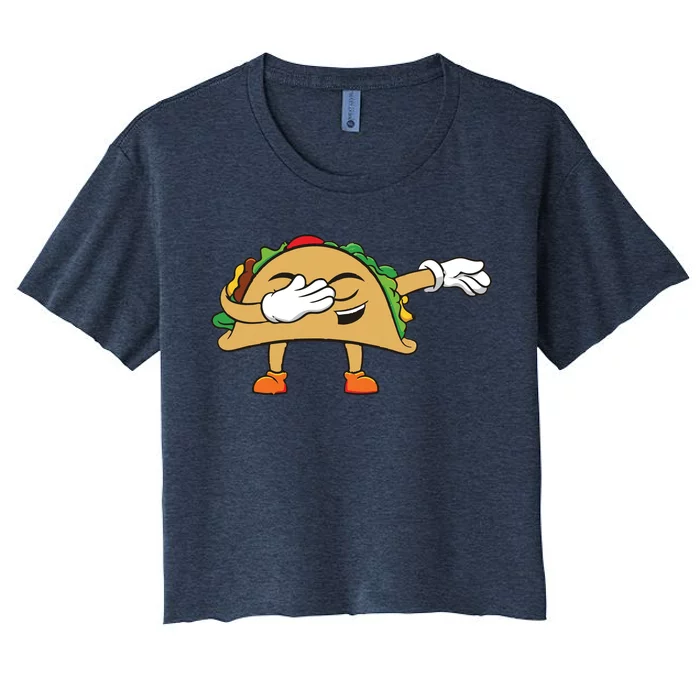 Dabbing Taco Women's Crop Top Tee