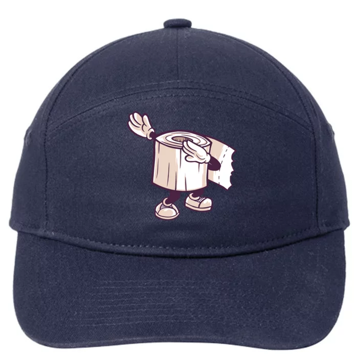 Dabbing Toilet Paper 7-Panel Snapback Hat