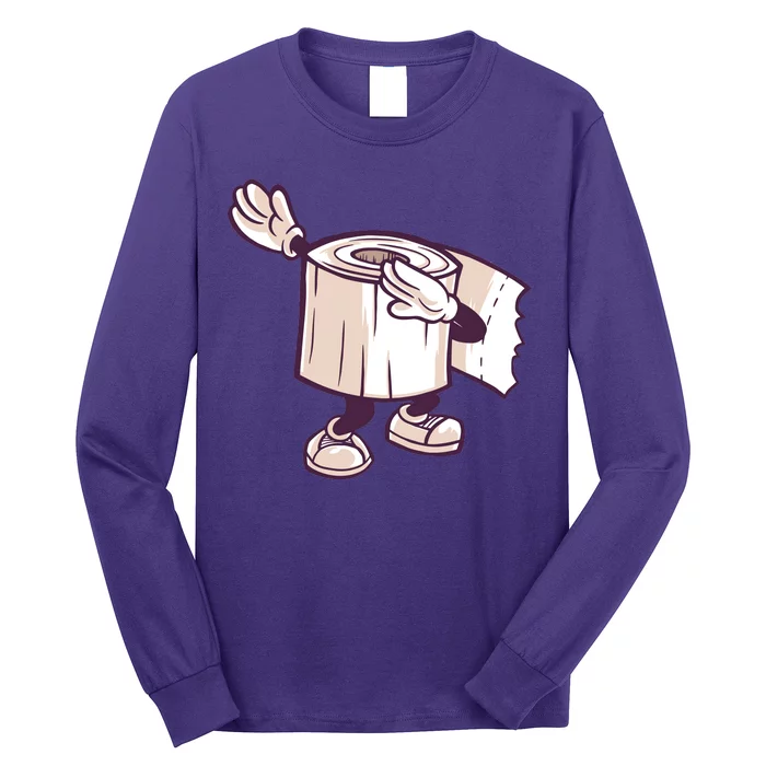 Dabbing Toilet Paper Long Sleeve Shirt