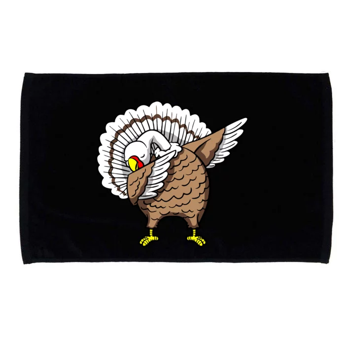 Dabbing Turkey Funny Thanksgiving Day Microfiber Hand Towel