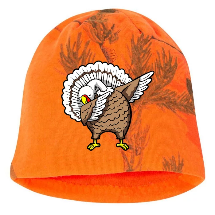 Dabbing Turkey Funny Thanksgiving Day Kati - Camo Knit Beanie