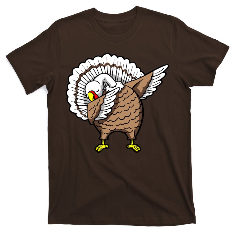 Dabbing Turkey Funny Thanksgiving Day T-Shirt