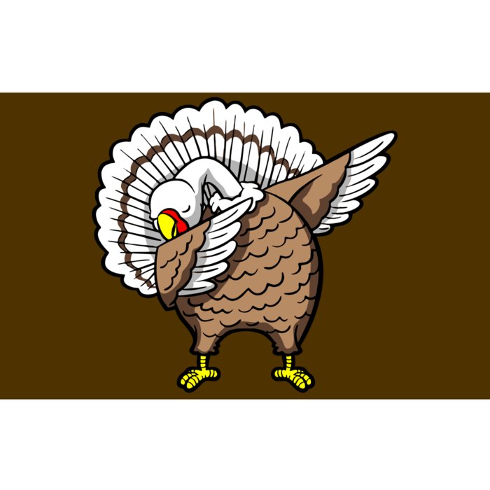 Dabbing Turkey Funny Thanksgiving Day Bumper Sticker