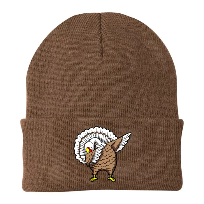 Dabbing Turkey Funny Thanksgiving Day Knit Cap Winter Beanie