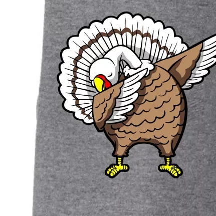 Dabbing Turkey Funny Thanksgiving Day Doggie 3-End Fleece Hoodie