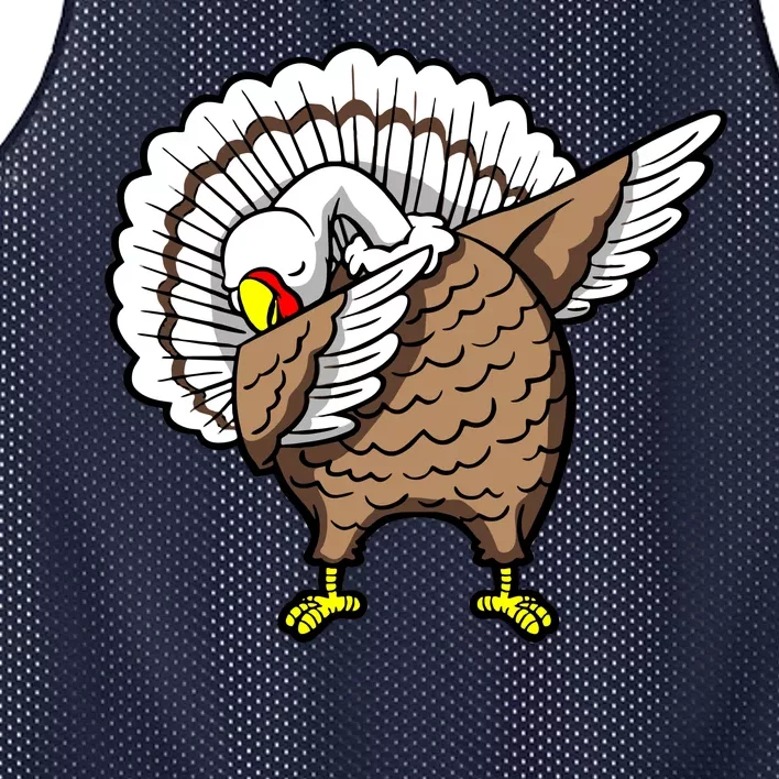 Dabbing Turkey Funny Thanksgiving Day Mesh Reversible Basketball Jersey Tank