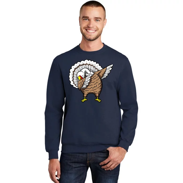 Dabbing Turkey Funny Thanksgiving Day Tall Sweatshirt