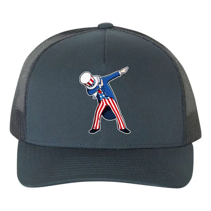 Dabbing Uncle Sam 4th of July Independence Day Yupoong Adult 5-Panel Trucker Hat