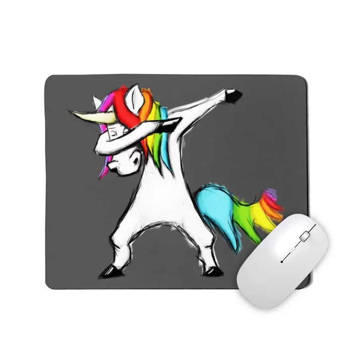 Dabbing Unicorn Mousepad