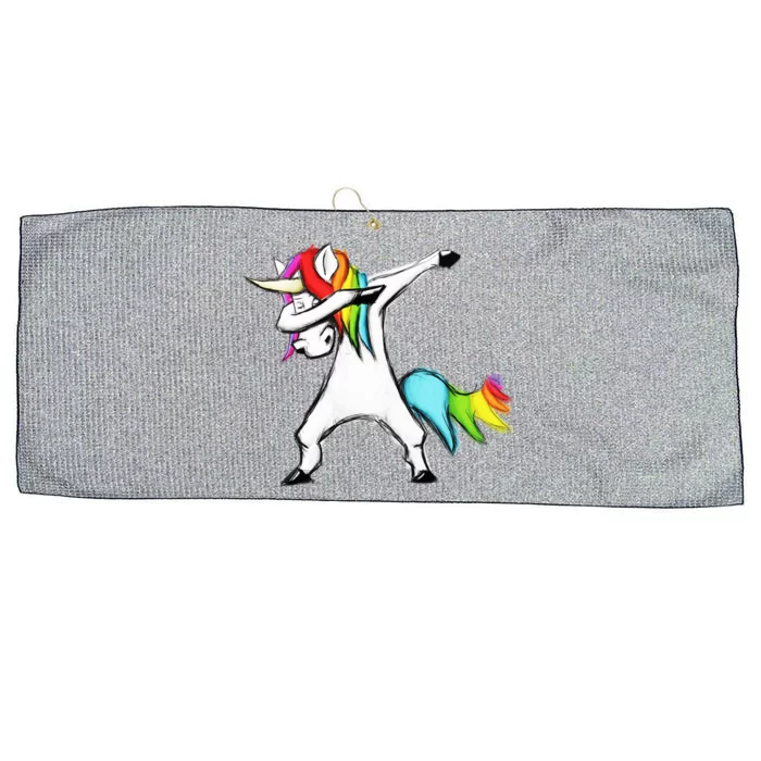 Dabbing Unicorn Large Microfiber Waffle Golf Towel