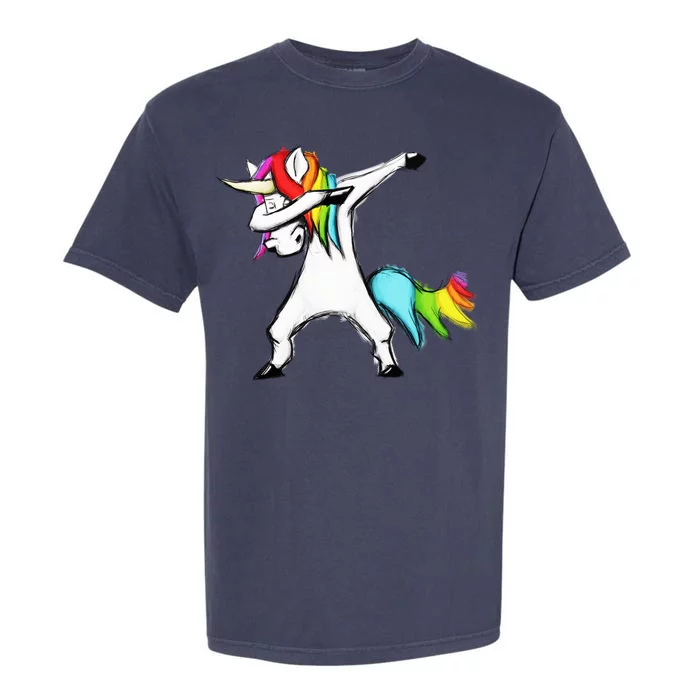 Dabbing Unicorn Garment-Dyed Heavyweight T-Shirt