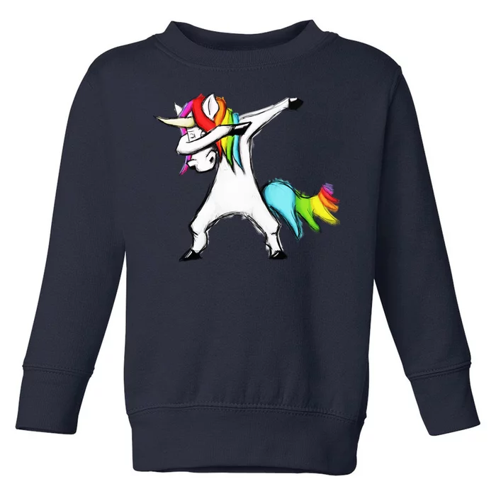 Dabbing Unicorn Toddler Sweatshirt