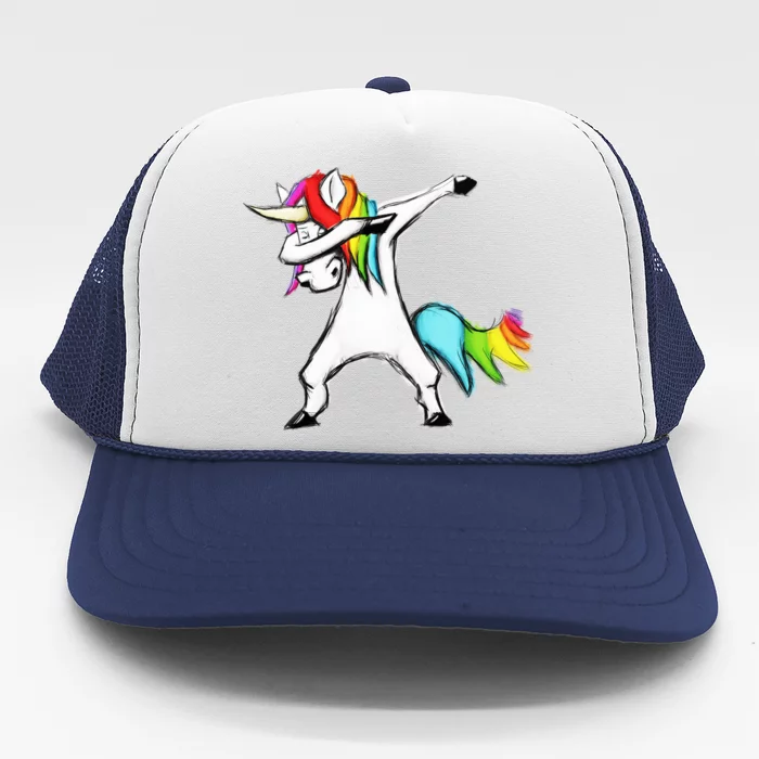 Dabbing Unicorn Trucker Hat