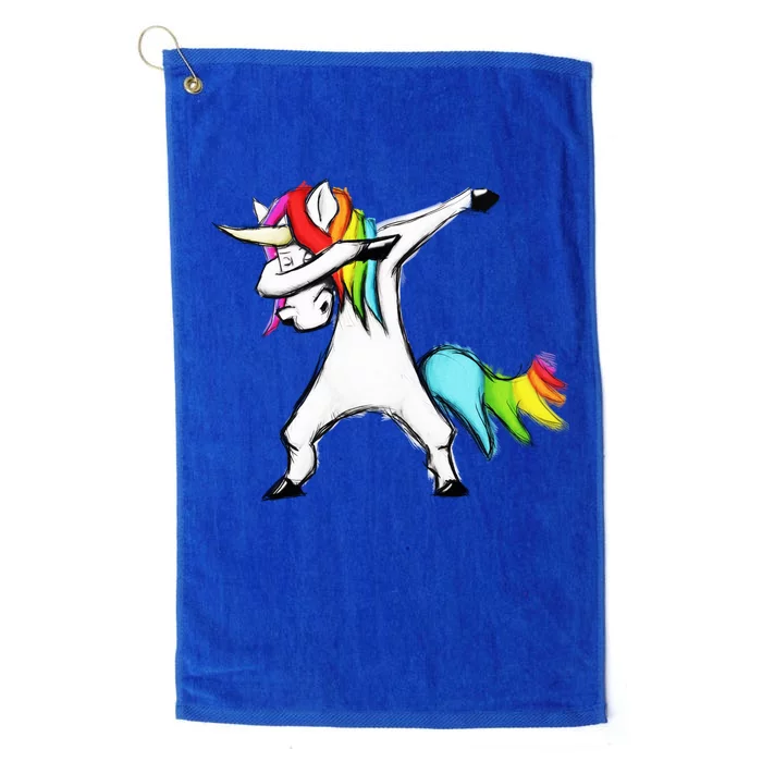 Dabbing Unicorn Platinum Collection Golf Towel