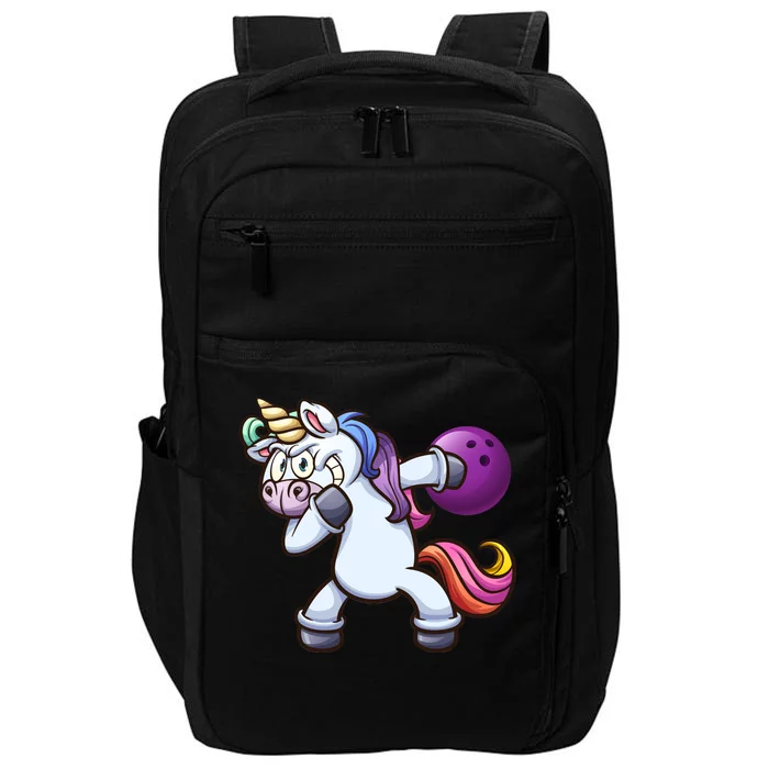 Dabbing Unicorn Bowling Impact Tech Backpack