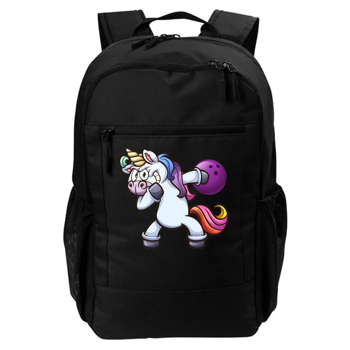 Dabbing Unicorn Bowling Daily Commute Backpack