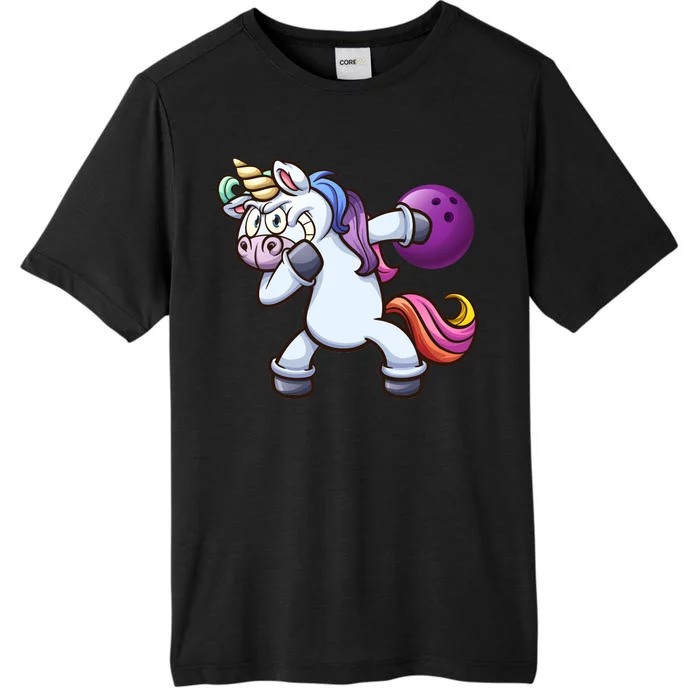 Dabbing Unicorn Bowling ChromaSoft Performance T-Shirt