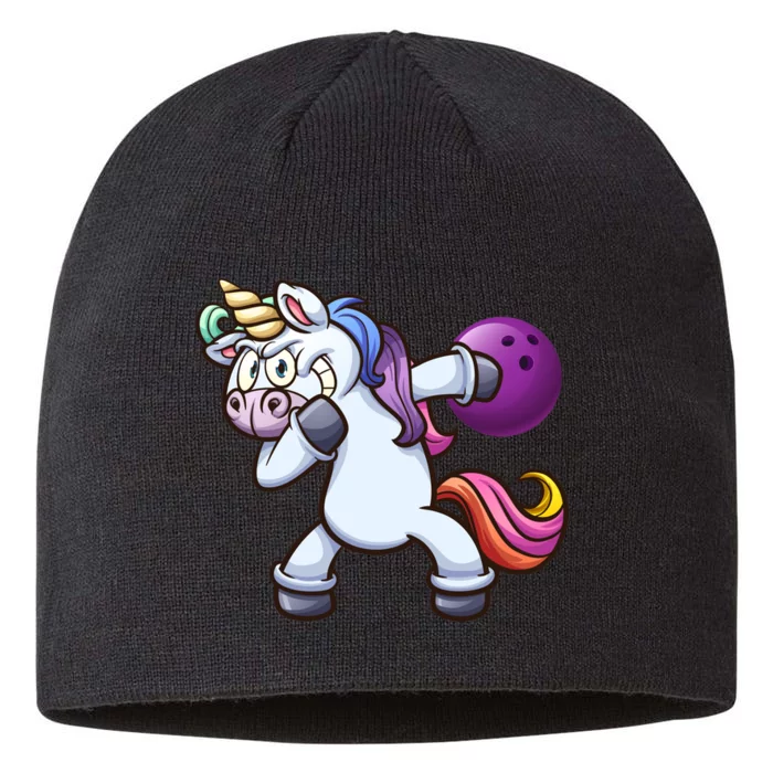 Dabbing Unicorn Bowling 8 1/2in Sustainable Knit Beanie