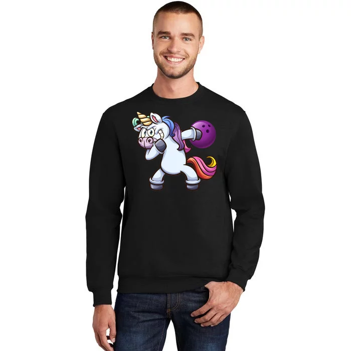 Dabbing Unicorn Bowling Tall Sweatshirt