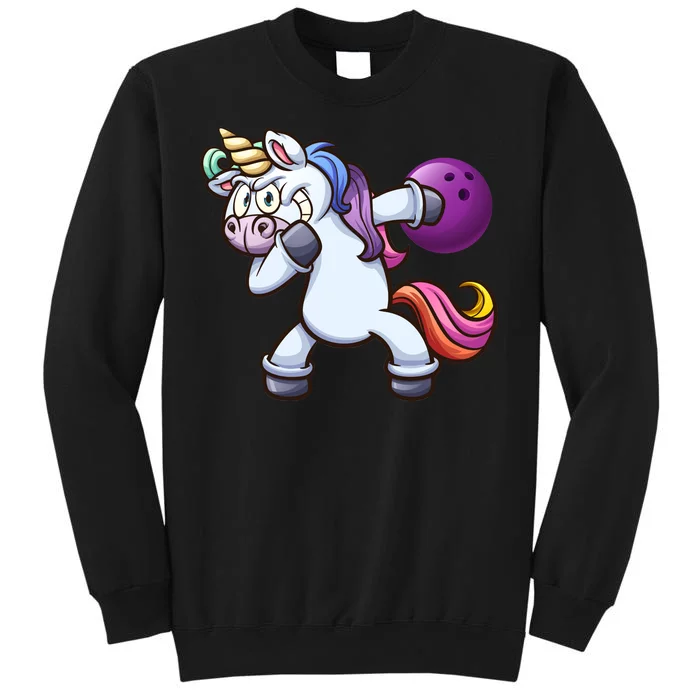 Dabbing Unicorn Bowling Tall Sweatshirt