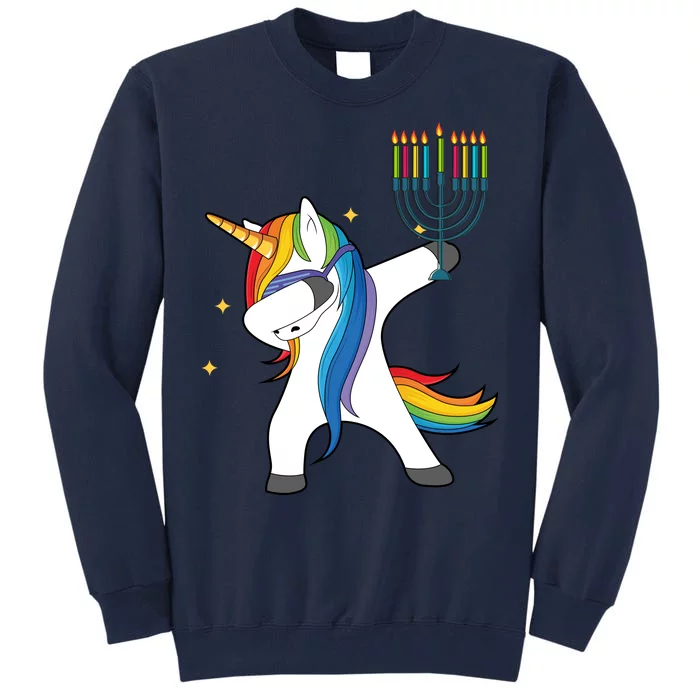 Dabbing Unicorn Hanukkah Tall Sweatshirt