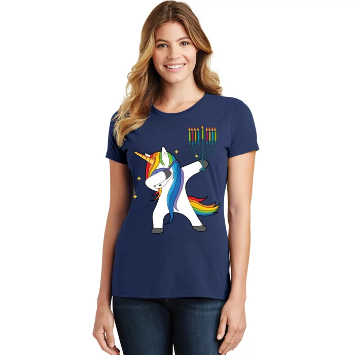 Dabbing Unicorn Hanukkah Women's T-Shirt