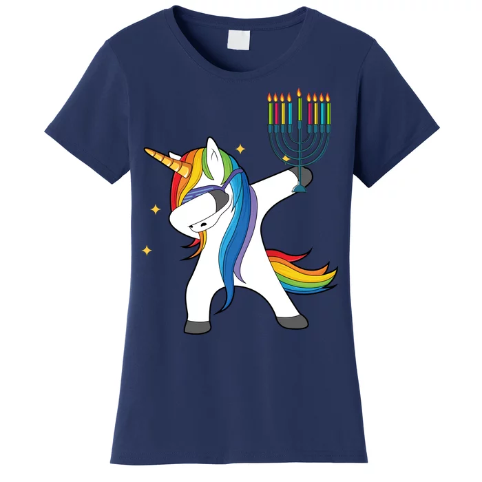 Dabbing Unicorn Hanukkah Women's T-Shirt