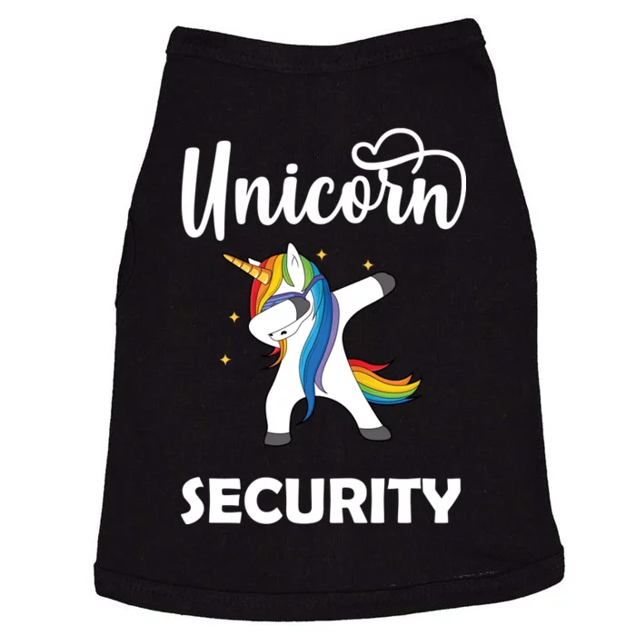 Dabbing Unicorn Security Doggie Tank