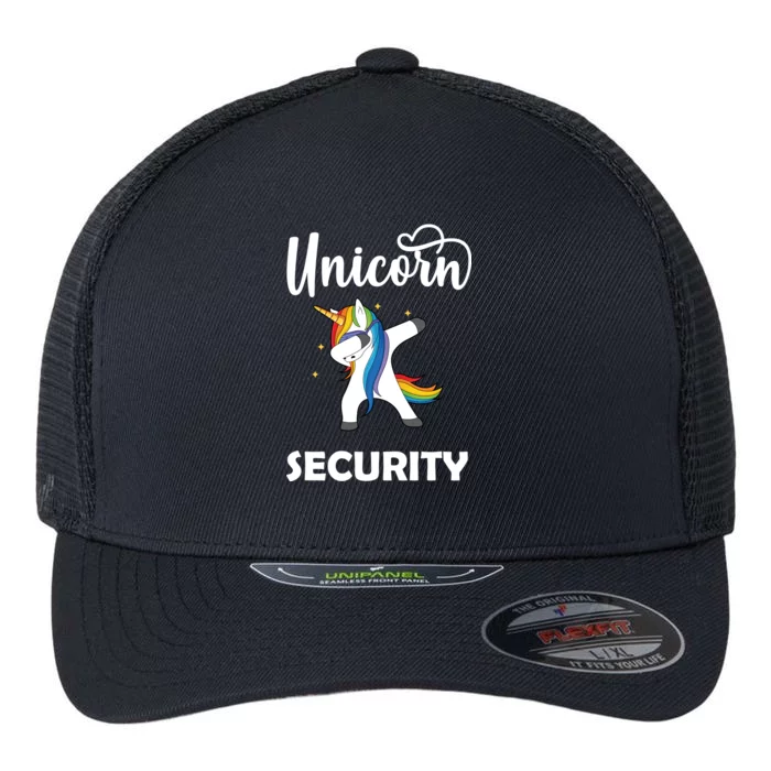 Dabbing Unicorn Security Flexfit Unipanel Trucker Cap