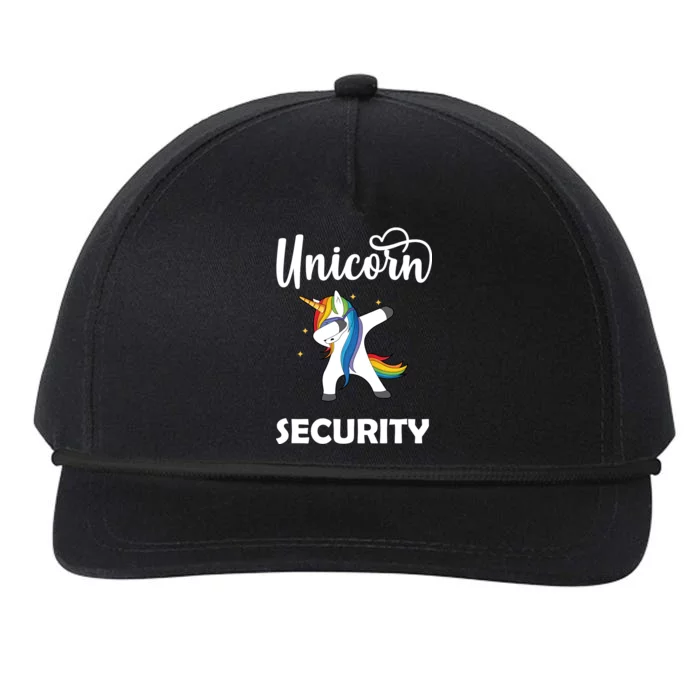 Dabbing Unicorn Security Snapback Five-Panel Rope Hat