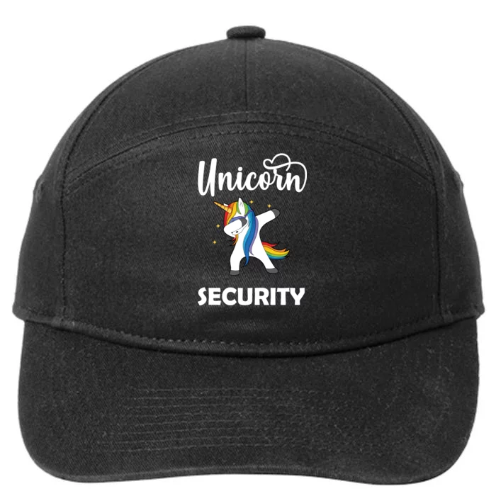 Dabbing Unicorn Security 7-Panel Snapback Hat