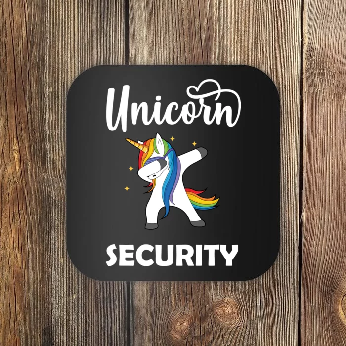 Dabbing Unicorn Security Coaster