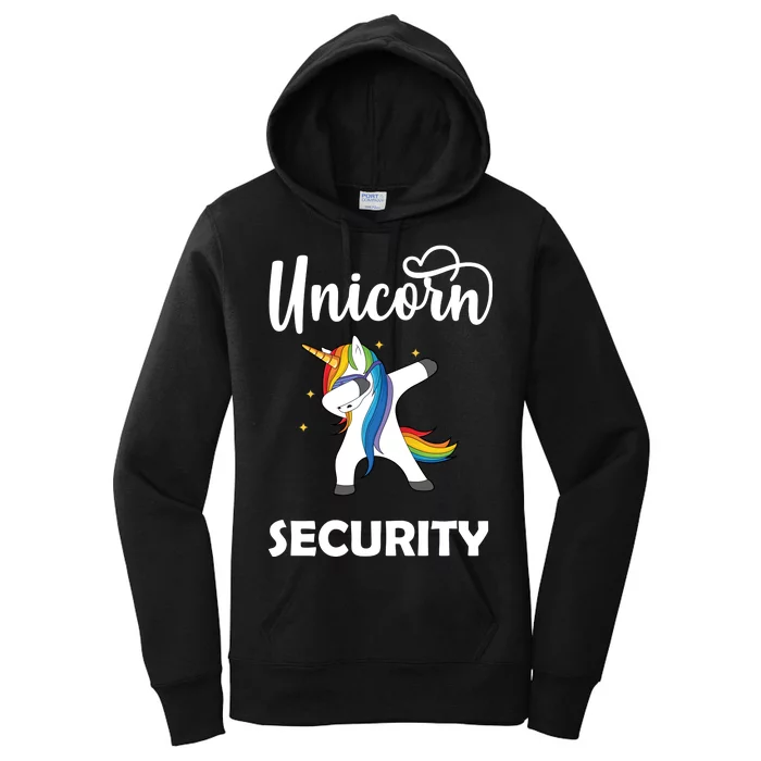 Dabbing Unicorn Security Women's Pullover Hoodie