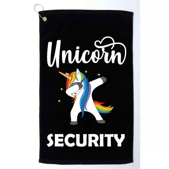 Dabbing Unicorn Security Platinum Collection Golf Towel