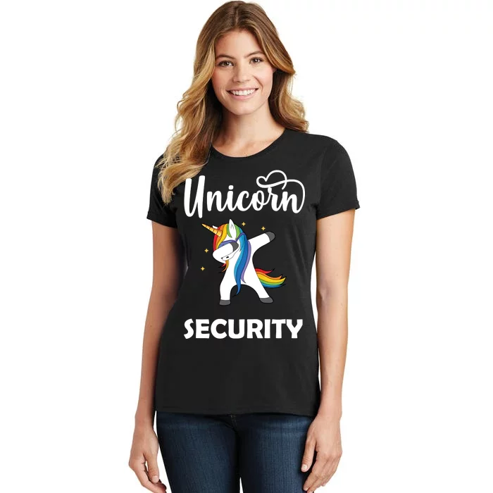 Dabbing Unicorn Security Women's T-Shirt