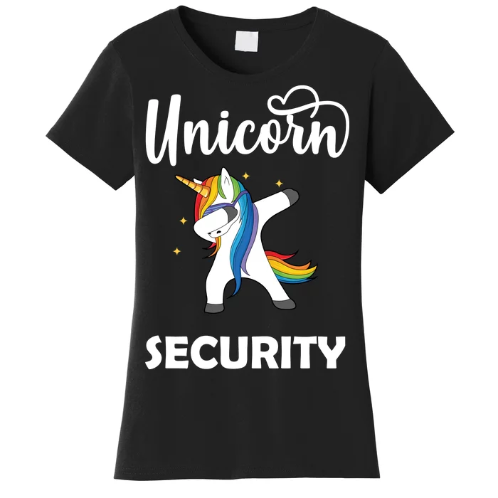 Dabbing Unicorn Security Women's T-Shirt