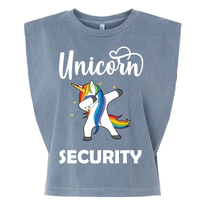 Dabbing Unicorn Security Garment-Dyed Women's Muscle Tee