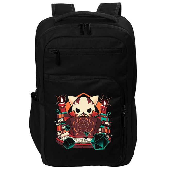 Dungeon And Cats Tabletop Gaming Role Player Impact Tech Backpack