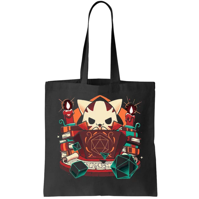 Dungeon And Cats Tabletop Gaming Role Player Tote Bag