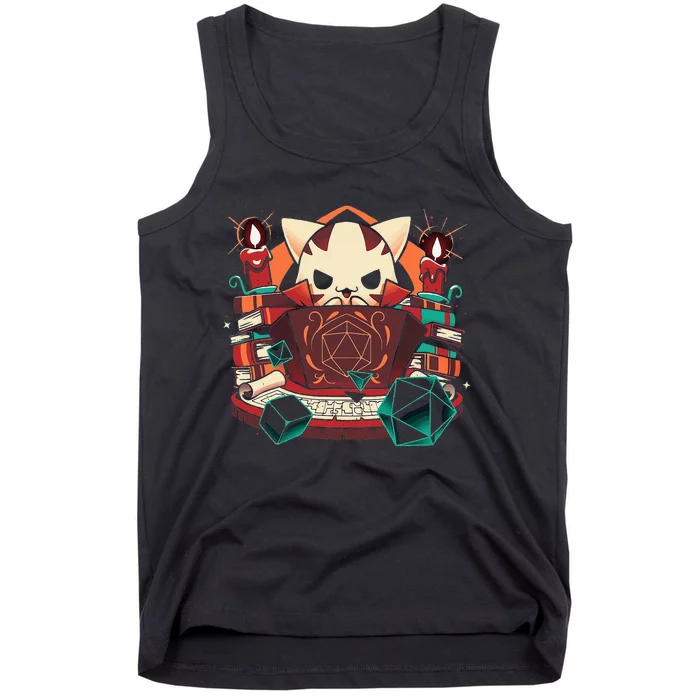 Dungeon And Cats Tabletop Gaming Role Player Tank Top