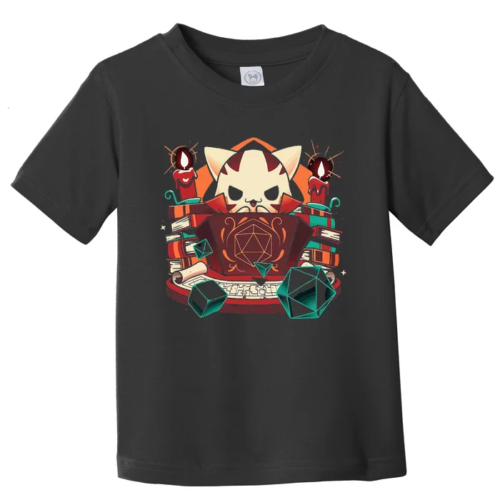 Dungeon And Cats Tabletop Gaming Role Player Toddler T-Shirt