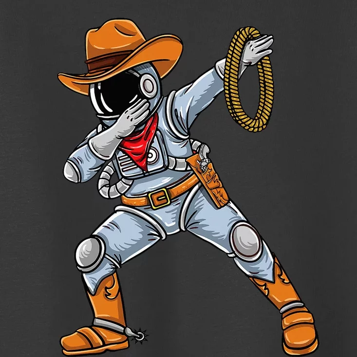 Dabbing Astronaut Cowboy Space Halloween Toddler T-Shirt