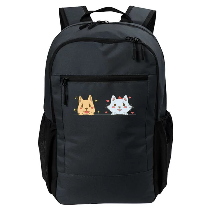 Dog And Cat Cute Animal Lover Daily Commute Backpack